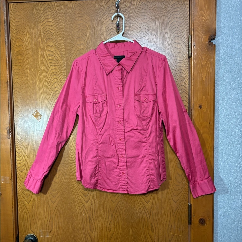 Madison Studio Pink Button-Down Shirt